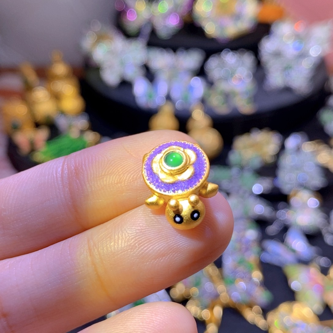 翡翠银S925镶嵌项圈天然翡翠