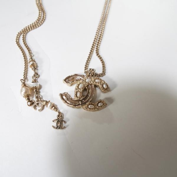 Chanel双C吊坠小项链