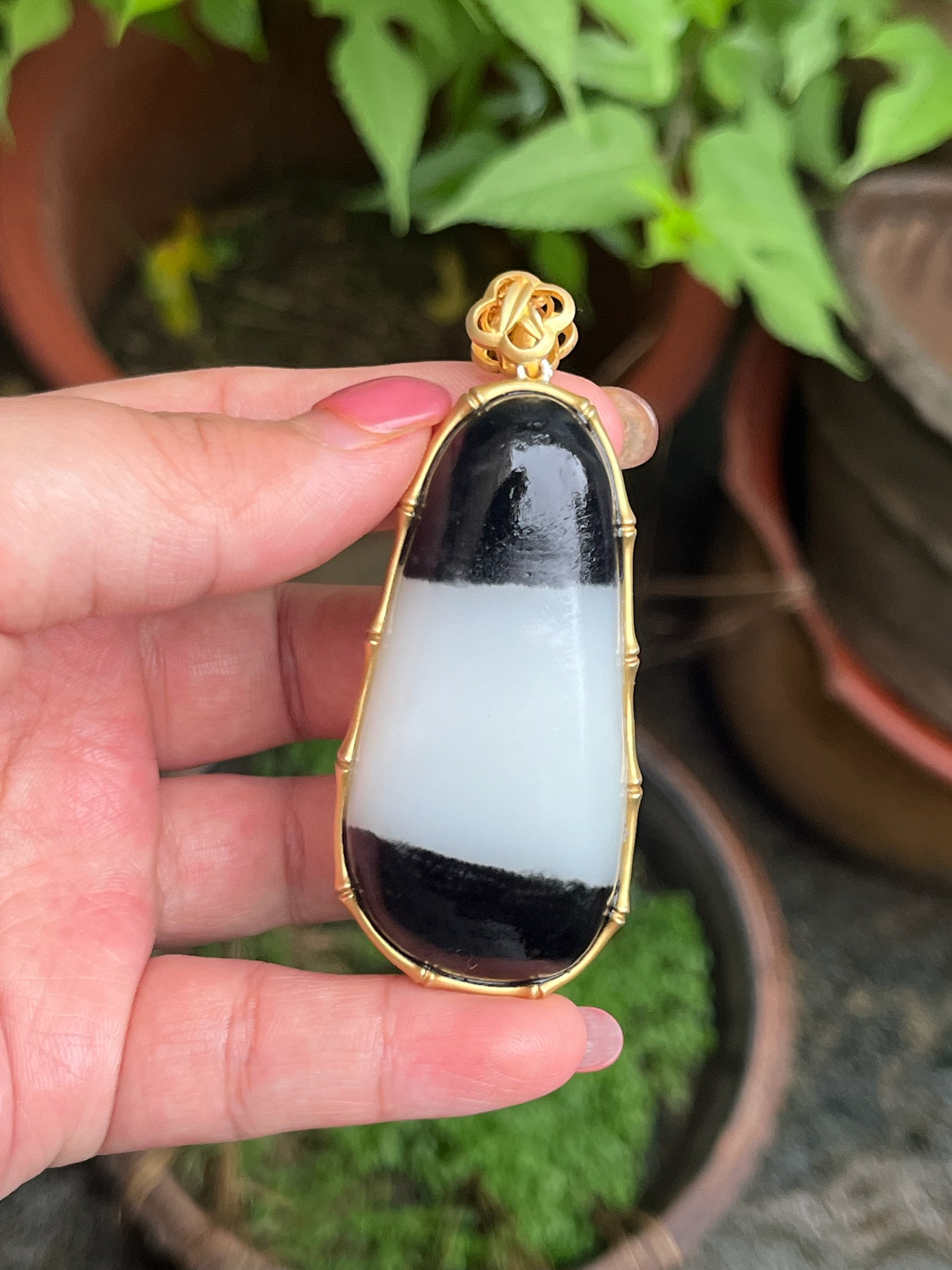 【底价已开价,不议价】58克和田玉天地黑皮挂件图文062