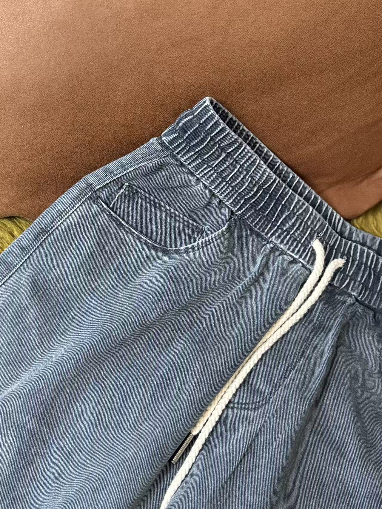 25ss牛仔裤美式休闲裤纯棉宽松阔腿裤百搭简约