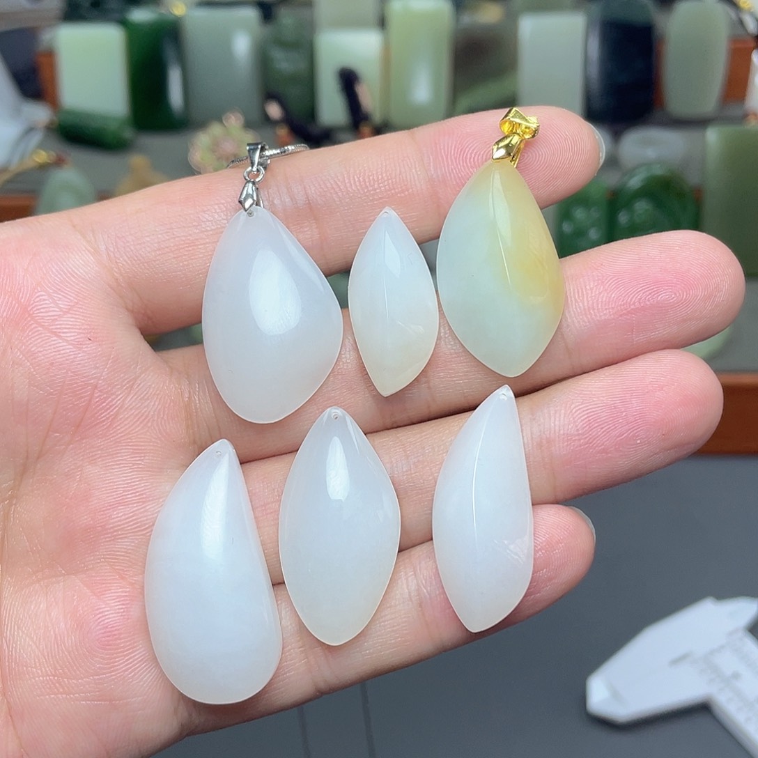 和田玉银S925镶嵌颈饰多样性发其一