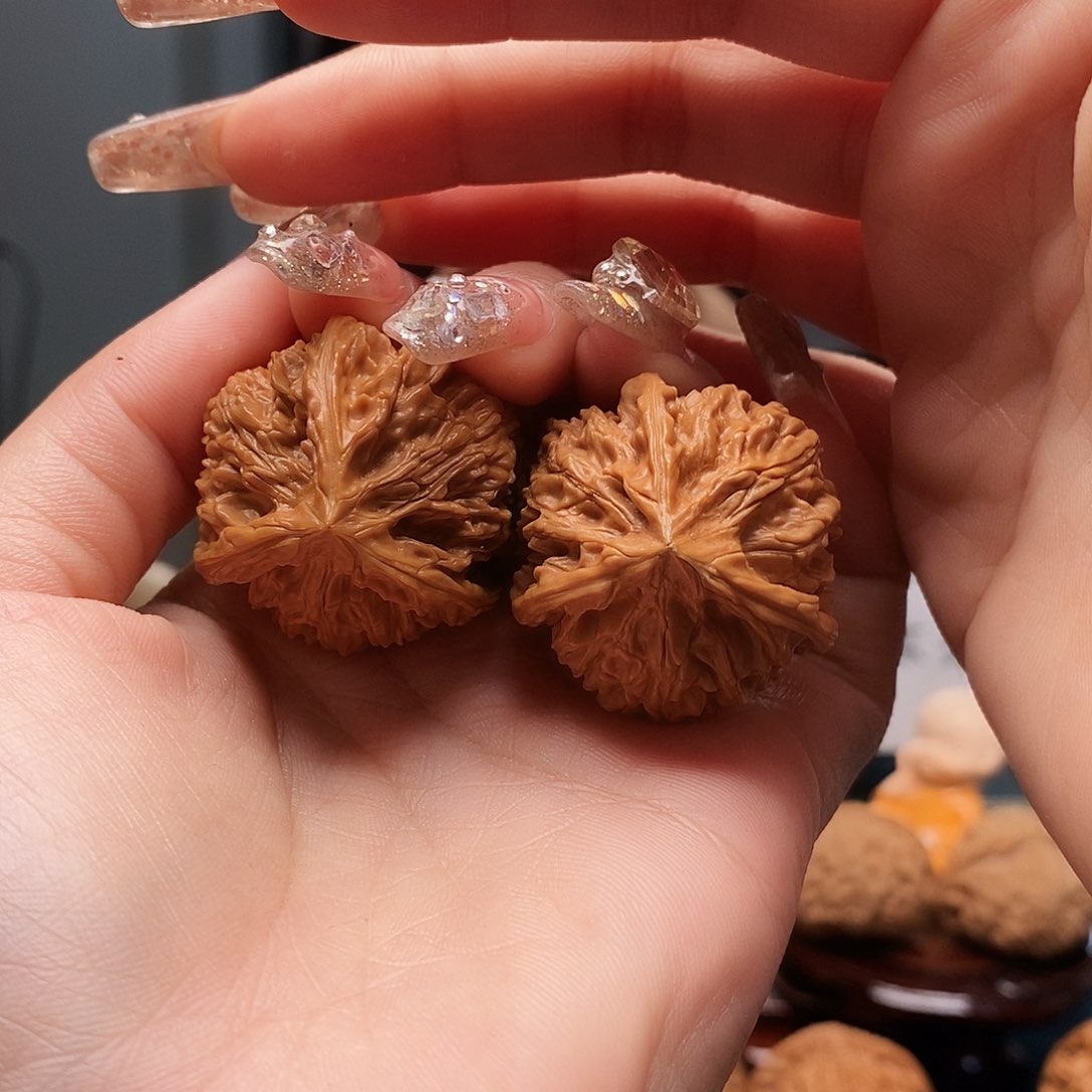 文玩核桃把件文山三棱