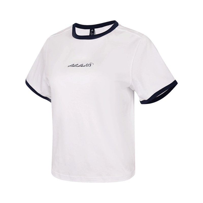 adidas/阿迪达斯女子VER SS TEE圆领时尚休闲运动短袖T恤JM8805