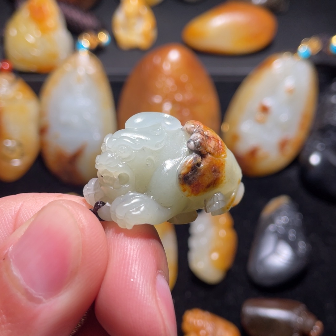 和田玉挂件未镶嵌草*