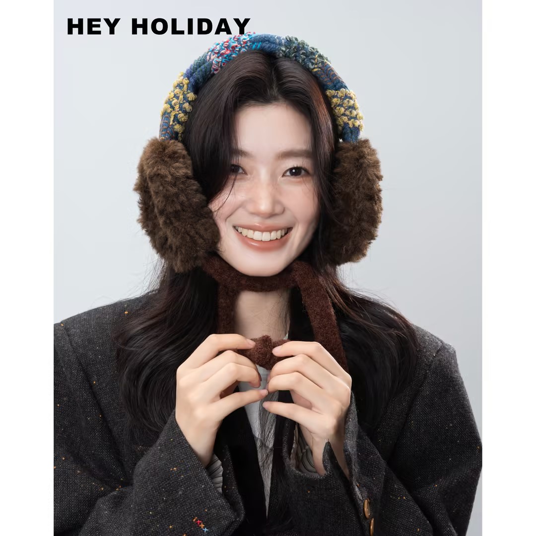 秋冬高级感保暖耳罩发箍新款薄款可爱毛绒防冻耳套气质时尚百搭