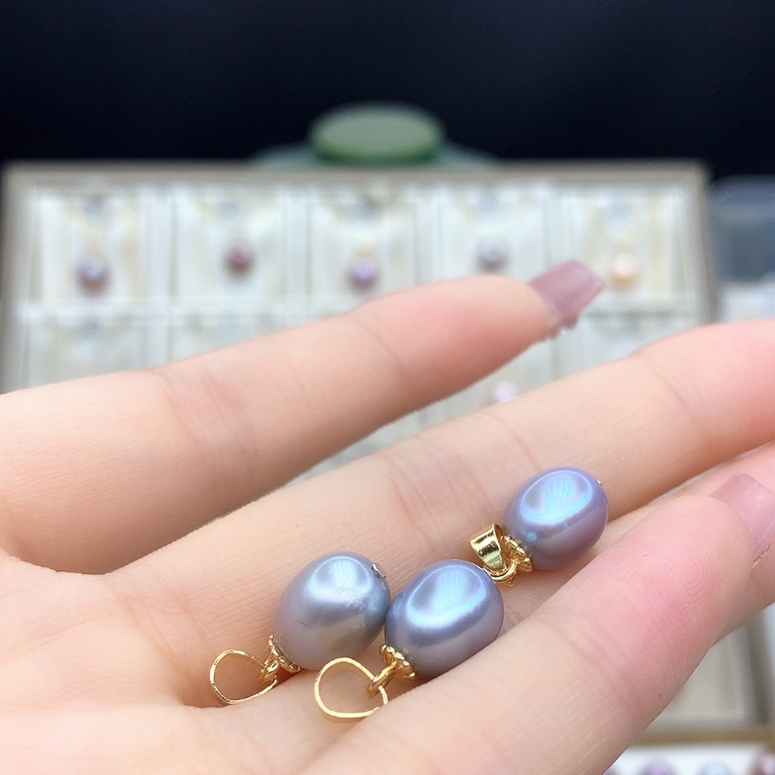 淡水珍珠吊坠(不含链)合金