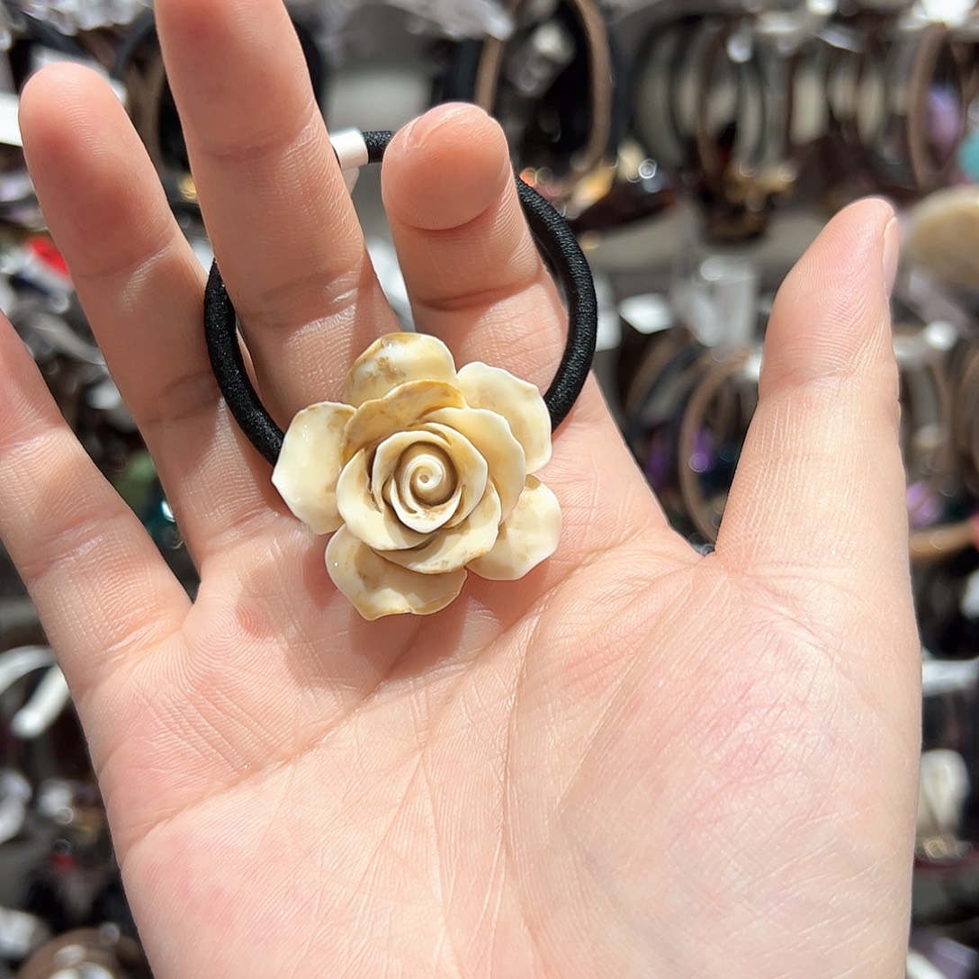 r***r布艺非金属小花发圈