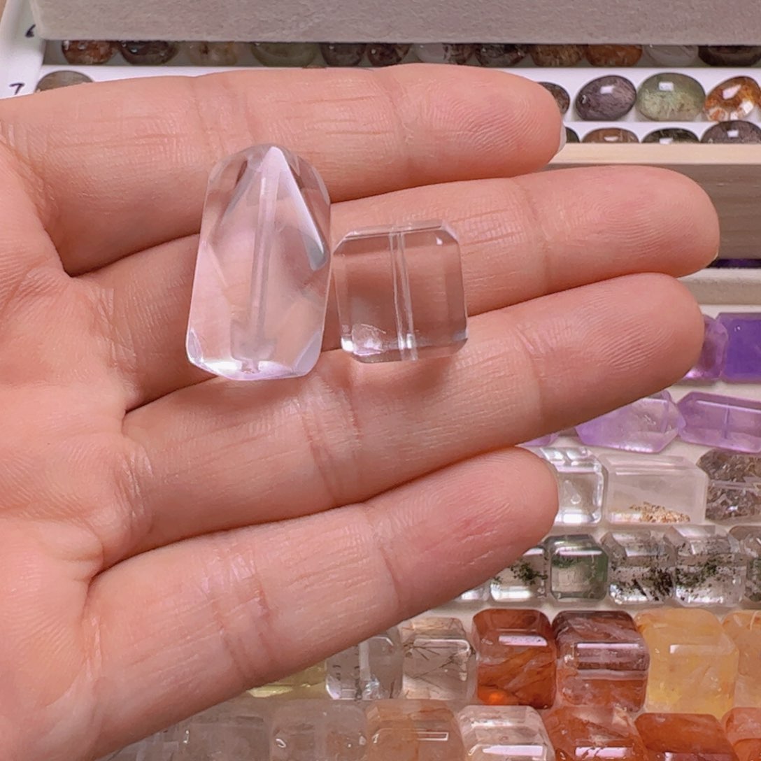 水晶手链银S800镀金镶嵌