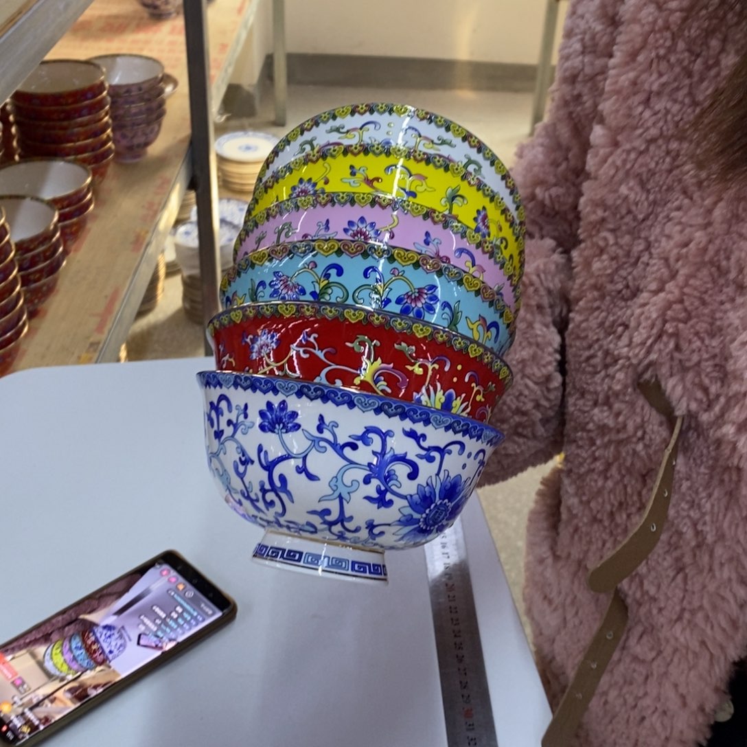 珐琅6个5英寸6色直径13厘米