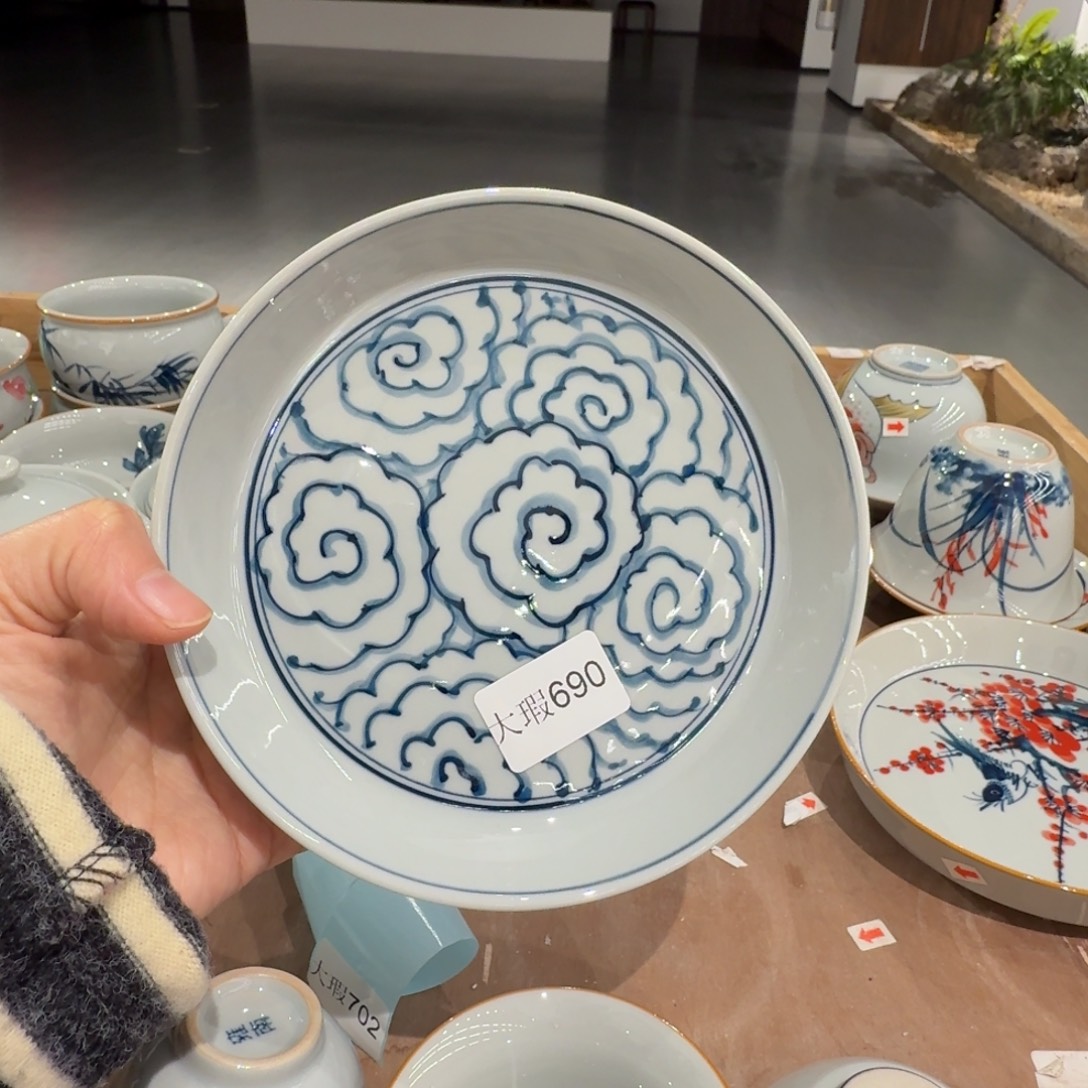 釉下彩纯手绘微瑕