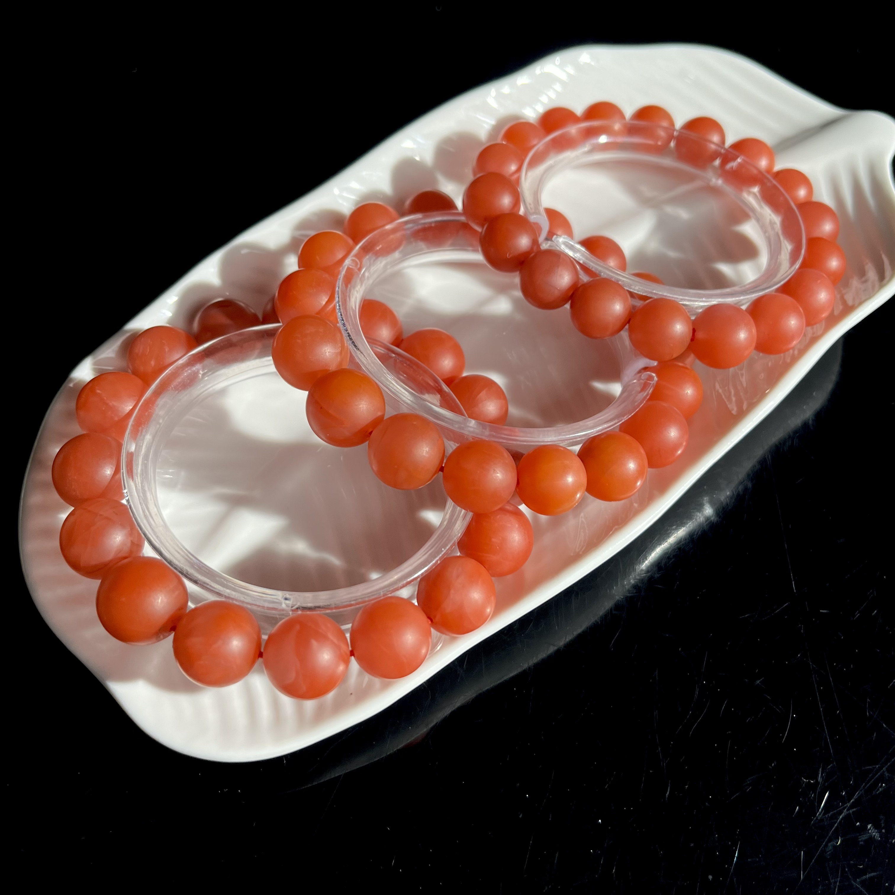 【大鱼甄选】保山南红手串素圈百搭YW109多样性发其一