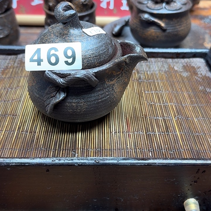 纯手工制作粗陶茶具