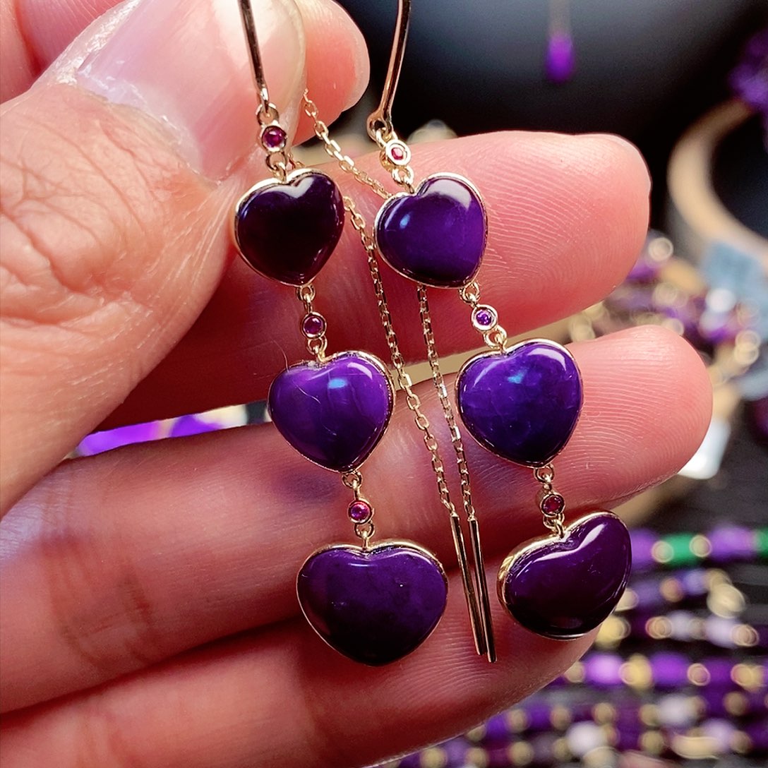 苏纪石（舒俱来）吊坠18K金镶嵌