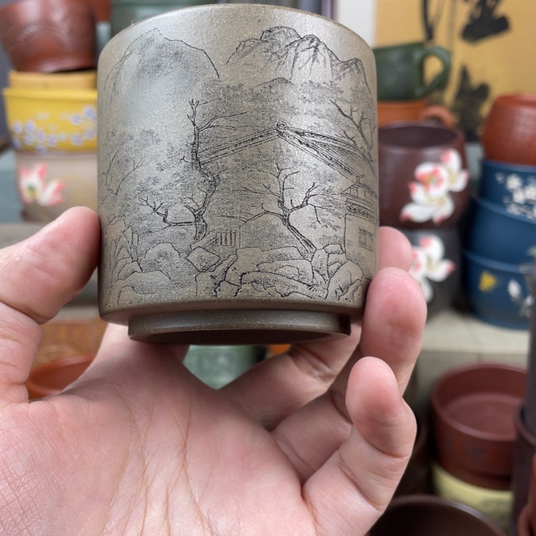 紫砂茶杯紫砂茶杯