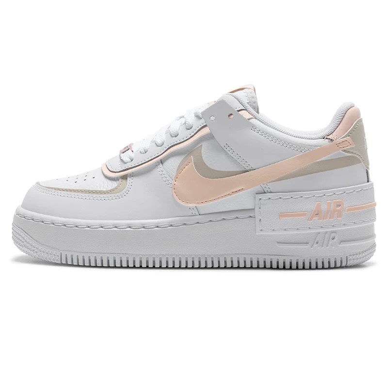 【滔搏联动】耐克女子W AF1 SHADOW蜜桃粉运动休闲鞋CI0919-121