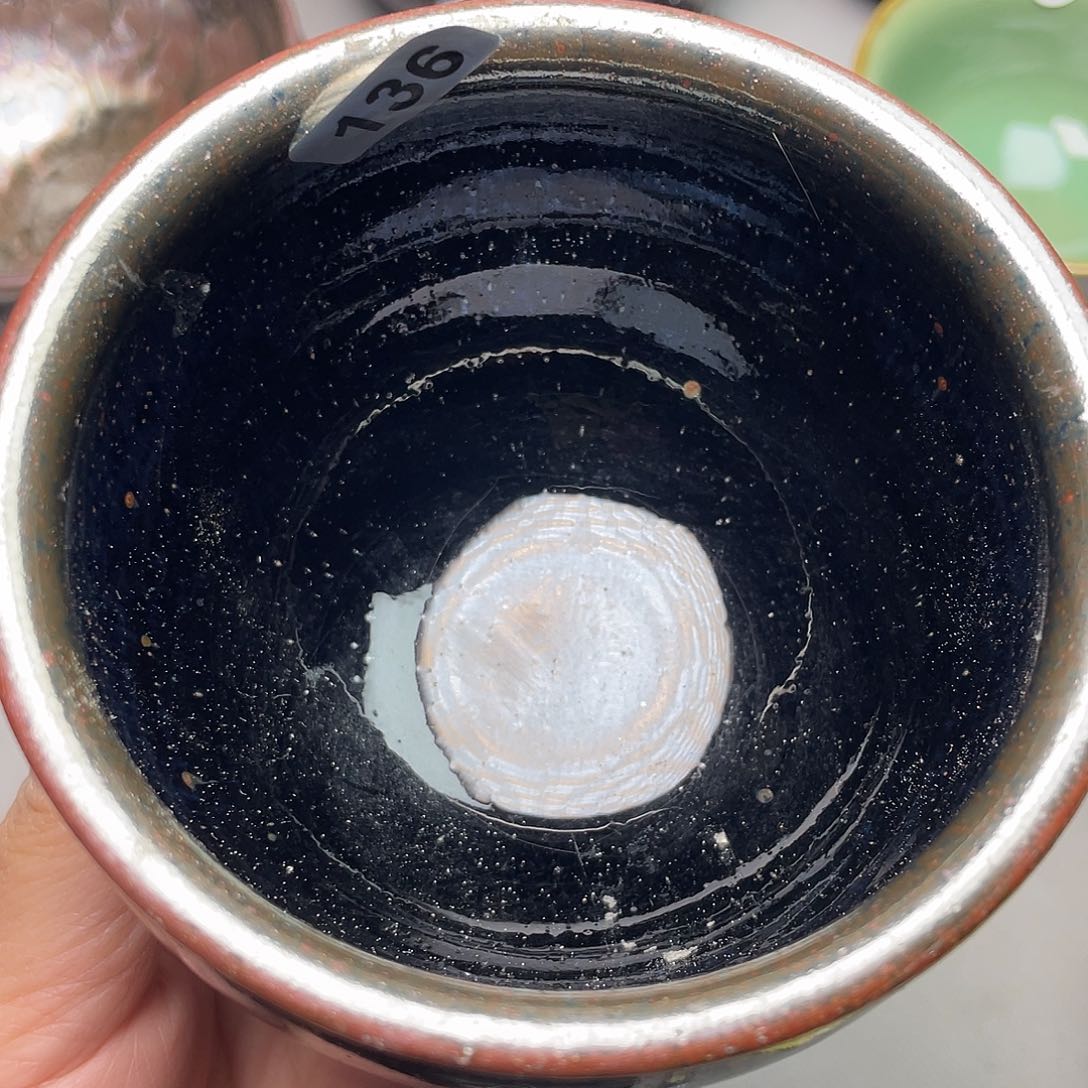 茶盏微瑕磨底136漂亮的主人杯