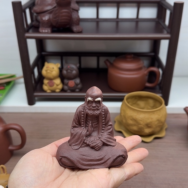 紫泥茶案达摩茶宠