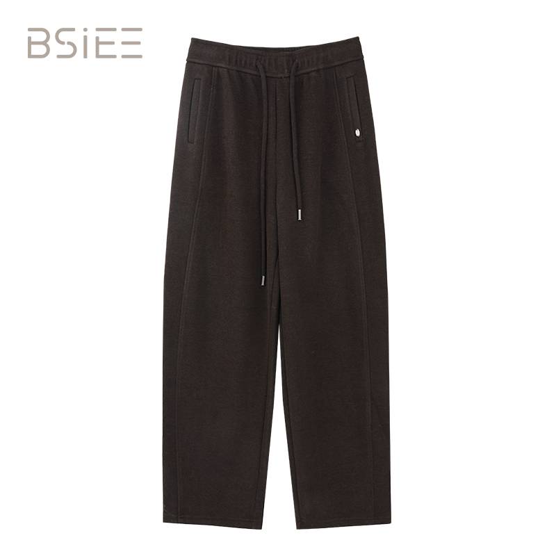 BSIEE/本涩休闲时尚舒适简约抽绳香蕉裤