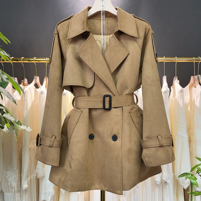 【A9325】毛呢大衣外套女2025秋冬新款时尚简约百搭毛呢外套