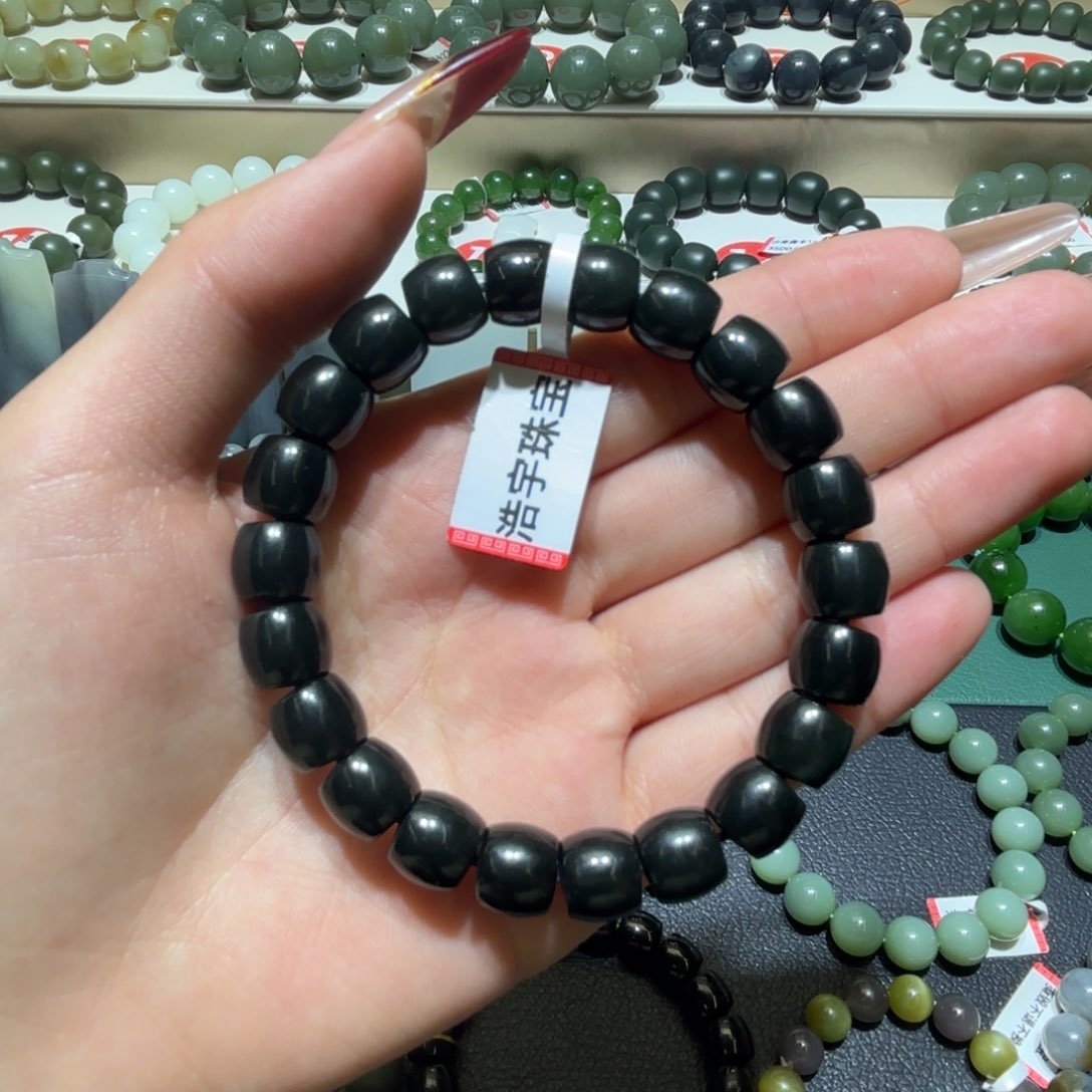 和田玉手链未镶嵌-*