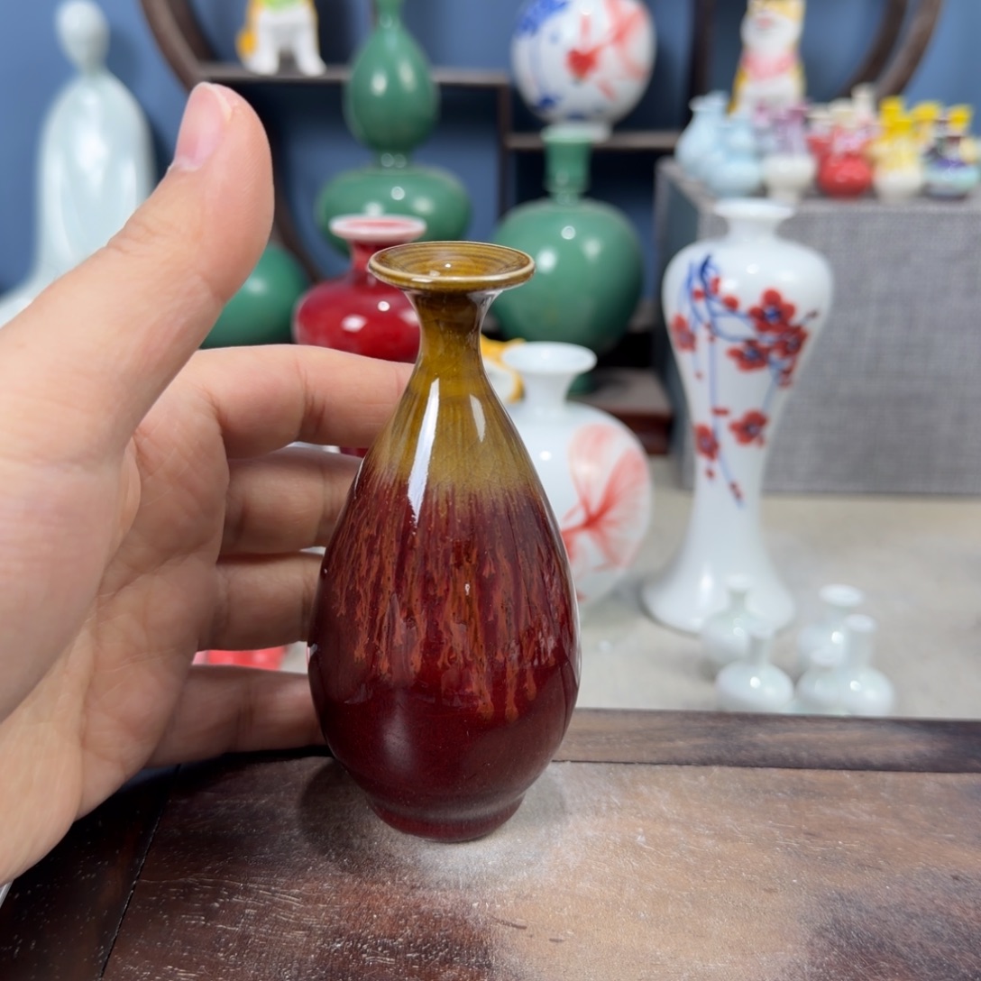 陶瓷手工小花器摆件