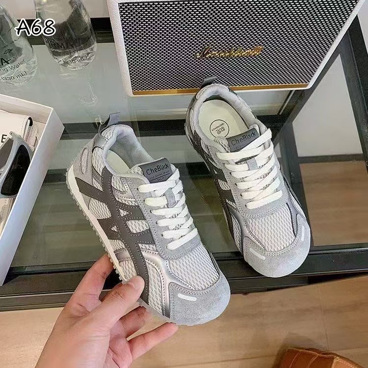 A68复古百搭双网休闲德训鞋