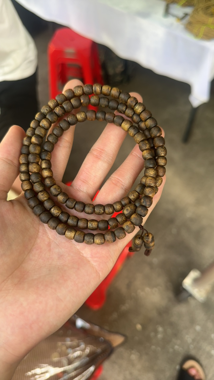 沉香【市寻琼香】海南沉香张勺子0.7桶珠手串23克➕@@6-15-26