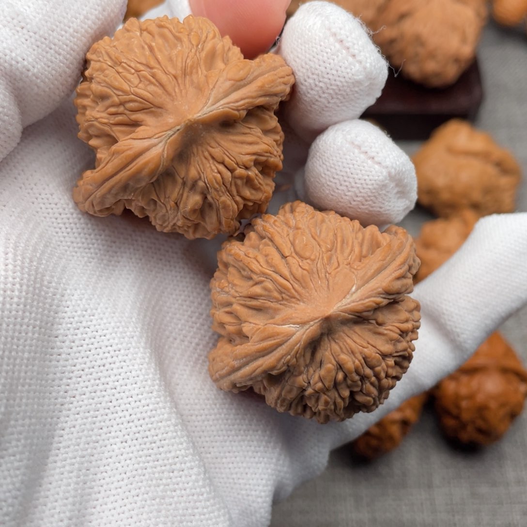 文玩核桃把件41老树全品虎头