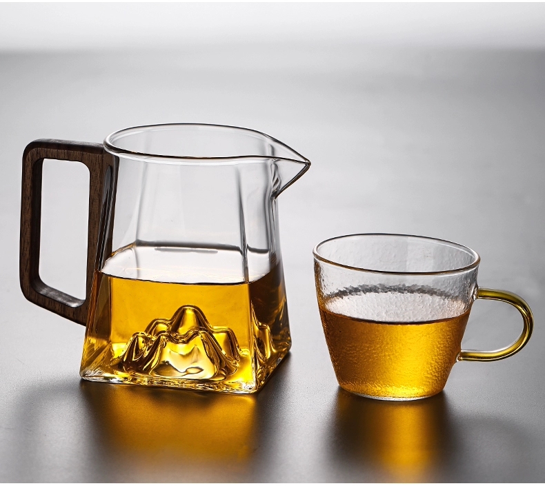 加厚家用耐高温玻璃茶具泡茶分茶器茶杯 耐热