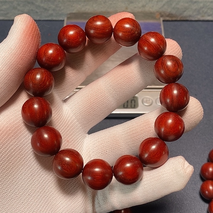 檀香紫檀（小叶紫檀）手串/手链1.5*15颗 同料