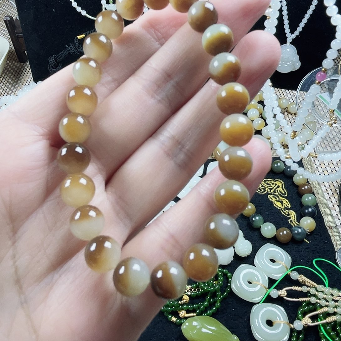 T***n和田玉未镶嵌颈饰