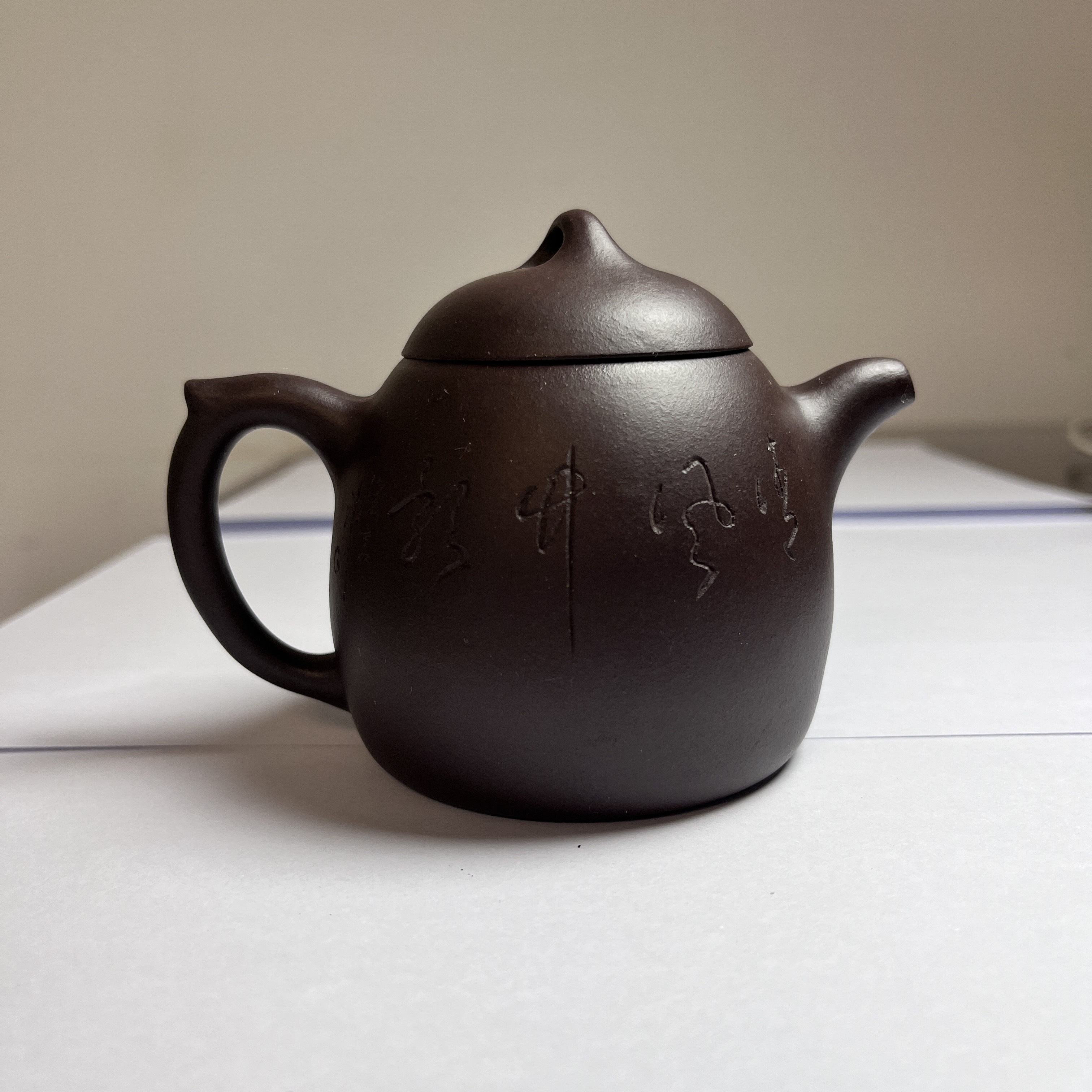 【精品紫砂】-lot002-秦权-老紫泥-吕云梅-160cc