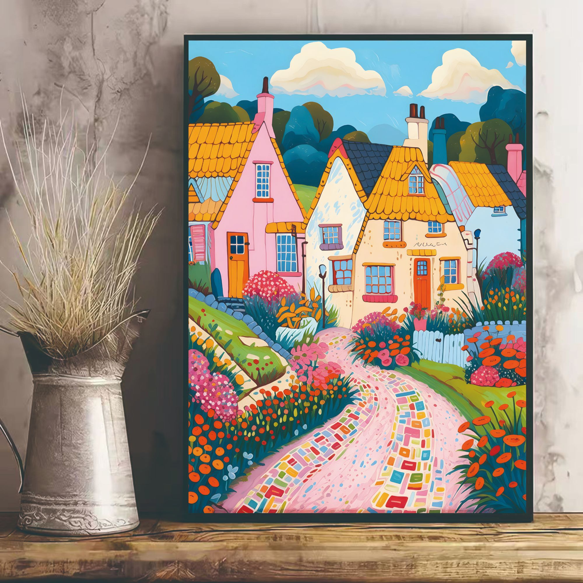 万事终将如意多巴胺风装饰画HA04-60 80