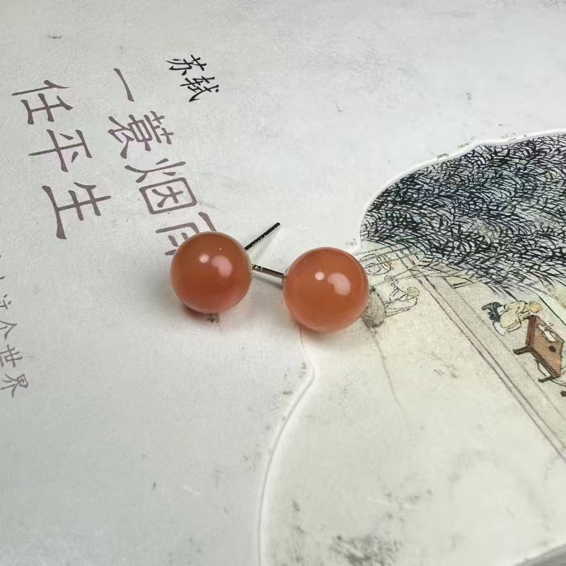 南红耳钉（多样性发货）