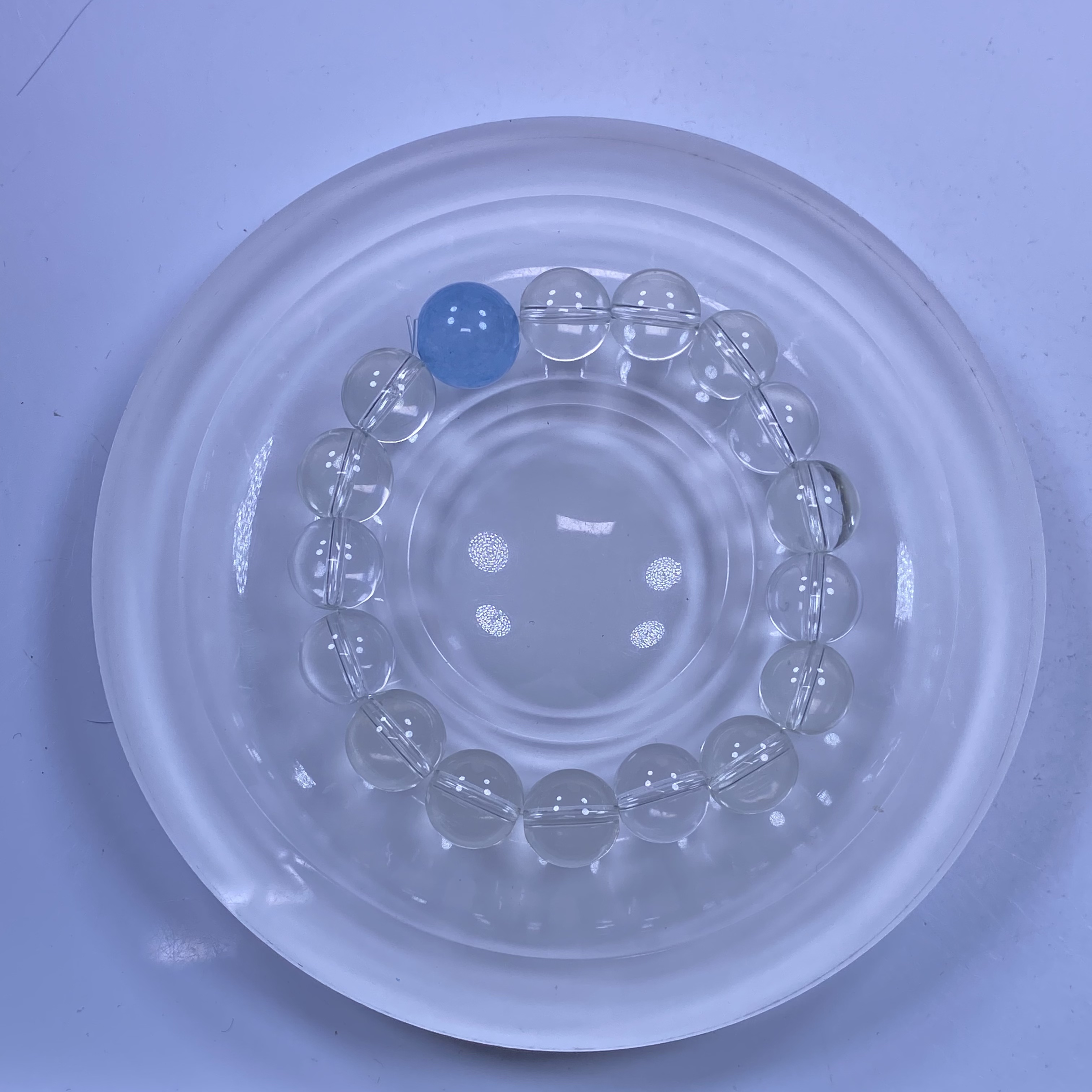 白色12mm手串发一条 K87