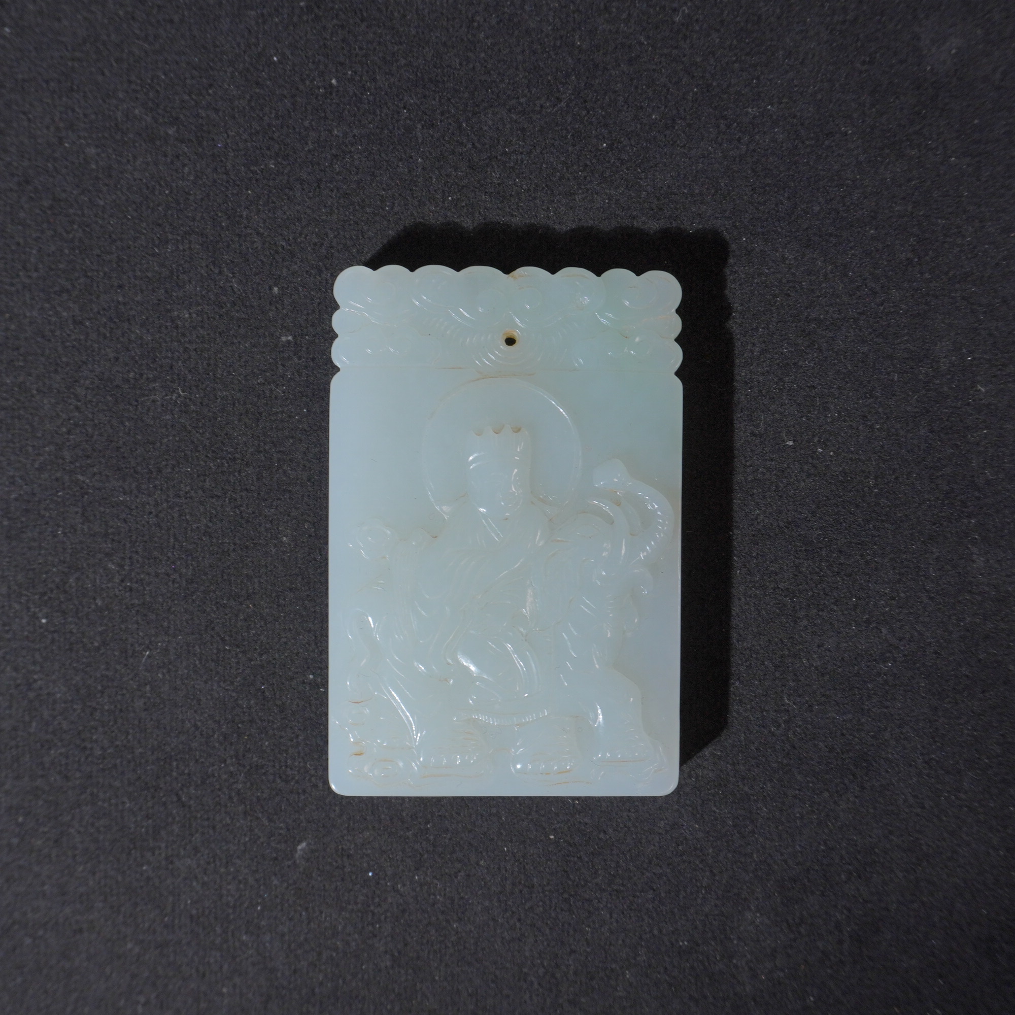 4SYN17 清  和田玉玉牌