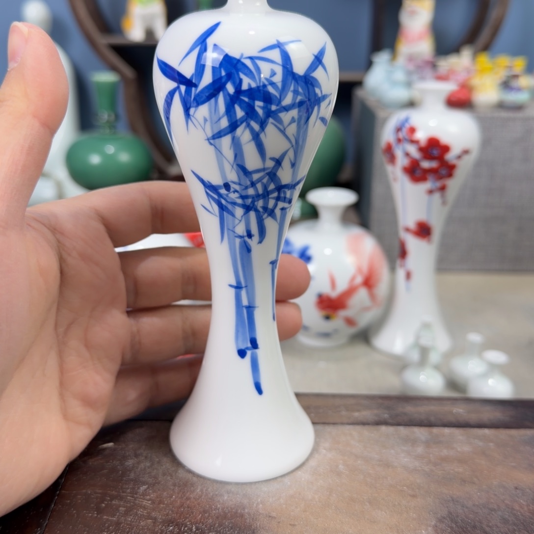 陶瓷手工小花器摆件