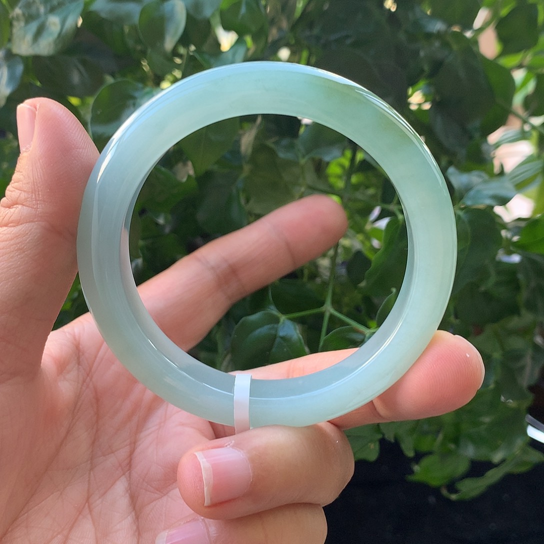 翡翠未镶嵌手镯22号