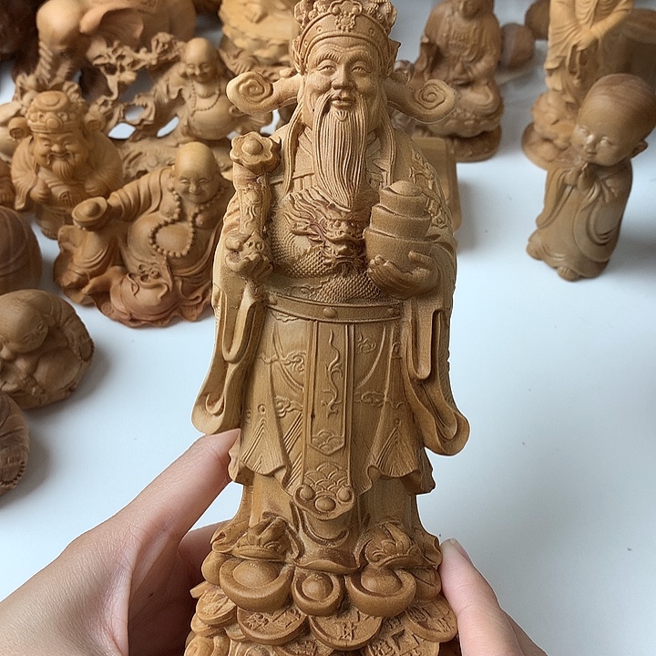 把件檀香木檀香大大大财神