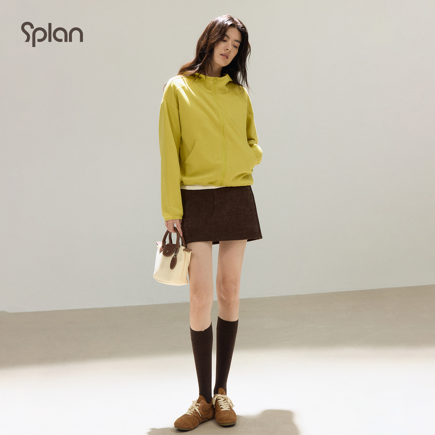 【秋季新品】SPLAN 简约时尚防风连帽上装外套25832