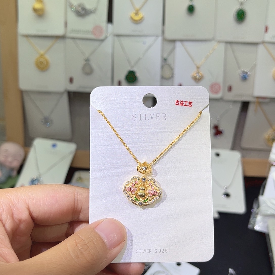 吊坠925银无锁葫芦110