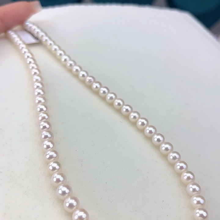 淡水珍珠颈饰未镶嵌5-6极光炫彩