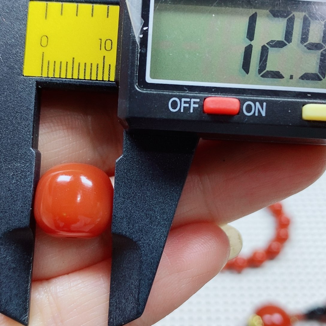 未镶嵌单珠南红玛瑙卡13老型锦红