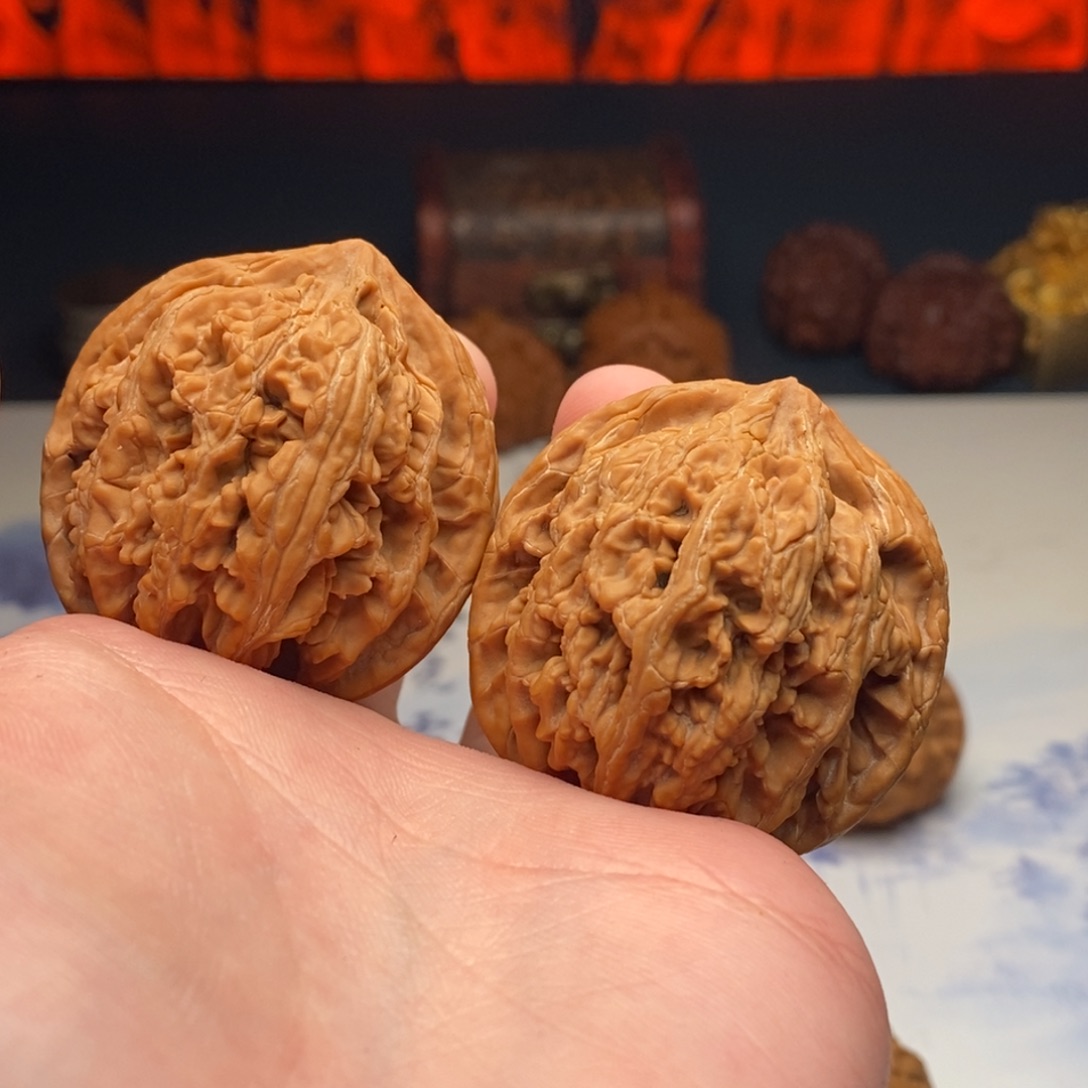 把件文玩核桃44九龙筋