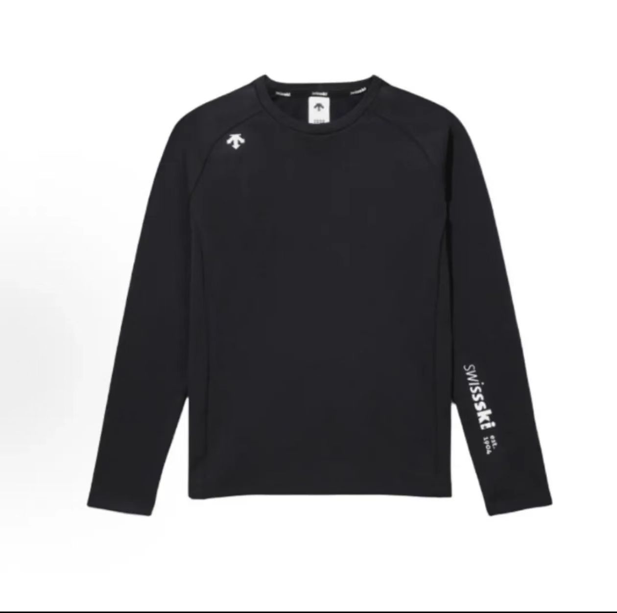 DESCENTE/迪桑特冬季新款都市休闲圆领长袖加绒打底SQ323STL92