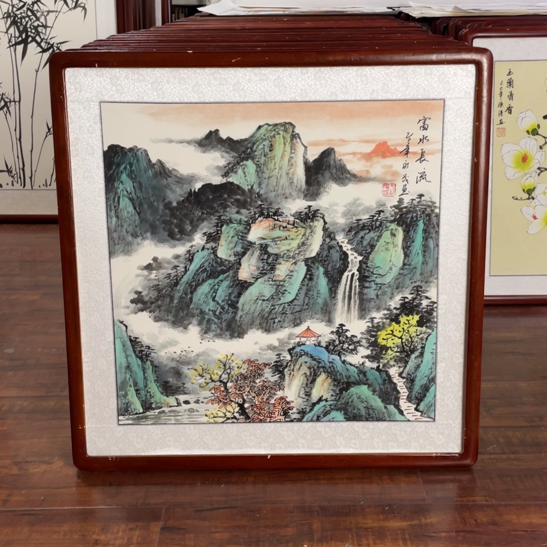 国画带框尺寸63*63厘米