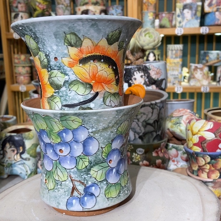 红陶景德镇艺术手绘作品