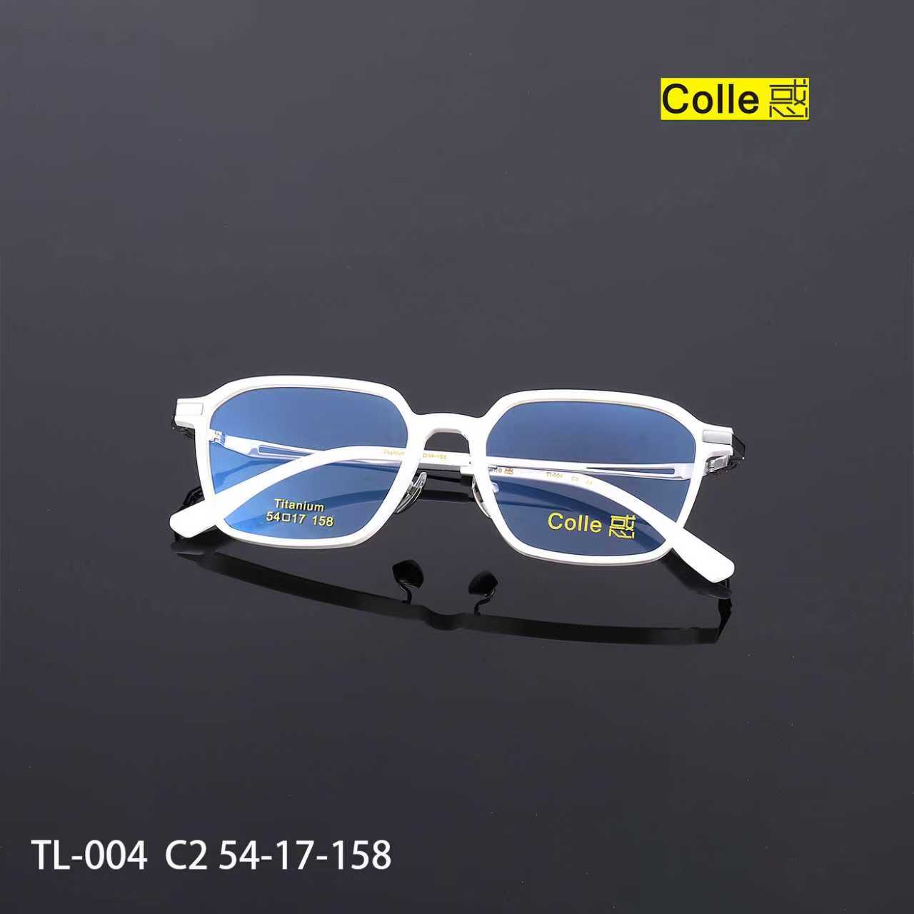 Colle惑004设计师款双关节铰链设计加宽大脸眼镜板材可配度数镜片