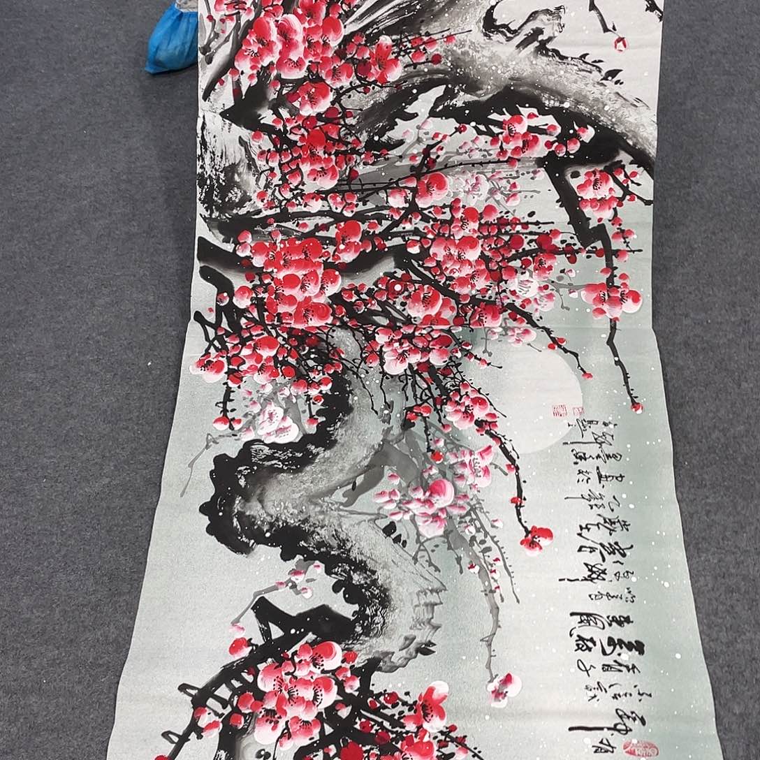 国画今天上午国画作品展示