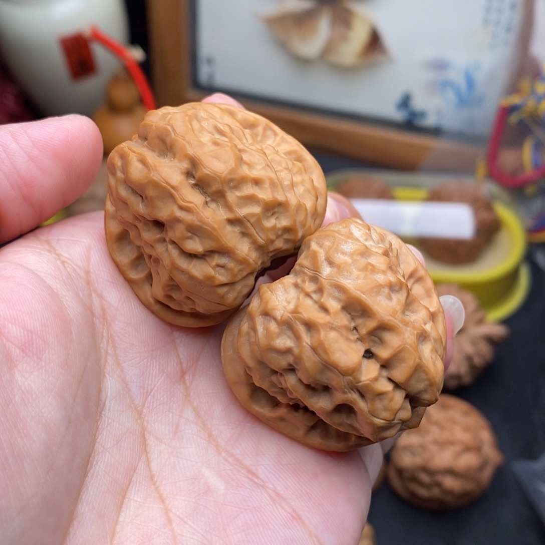 燃***毛文玩核桃把件37青蛙